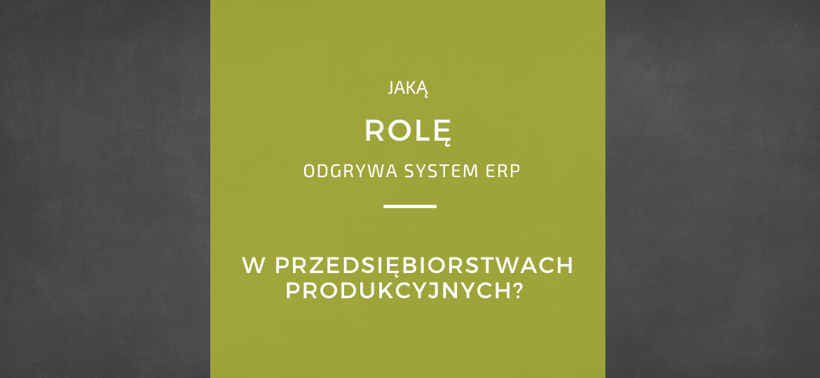 system ERP dla przedsiębiorstw produkcyjnych