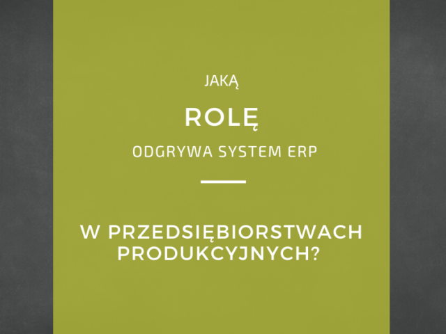 system ERP dla przedsiębiorstw produkcyjnych